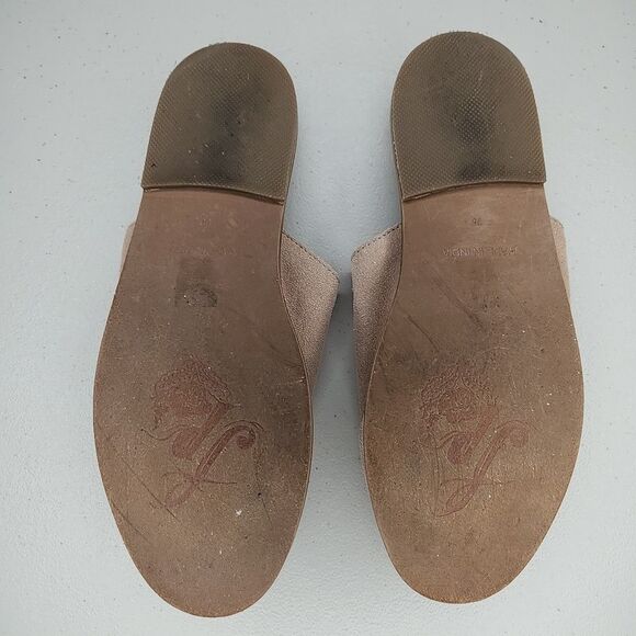 Free People Coronada Slip-On Suede Flats Nude Suede Womens Slip On Slipper EU 38 - Picture 5 of 6